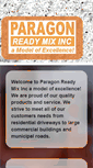 Mobile Screenshot of paragonreadymix.com